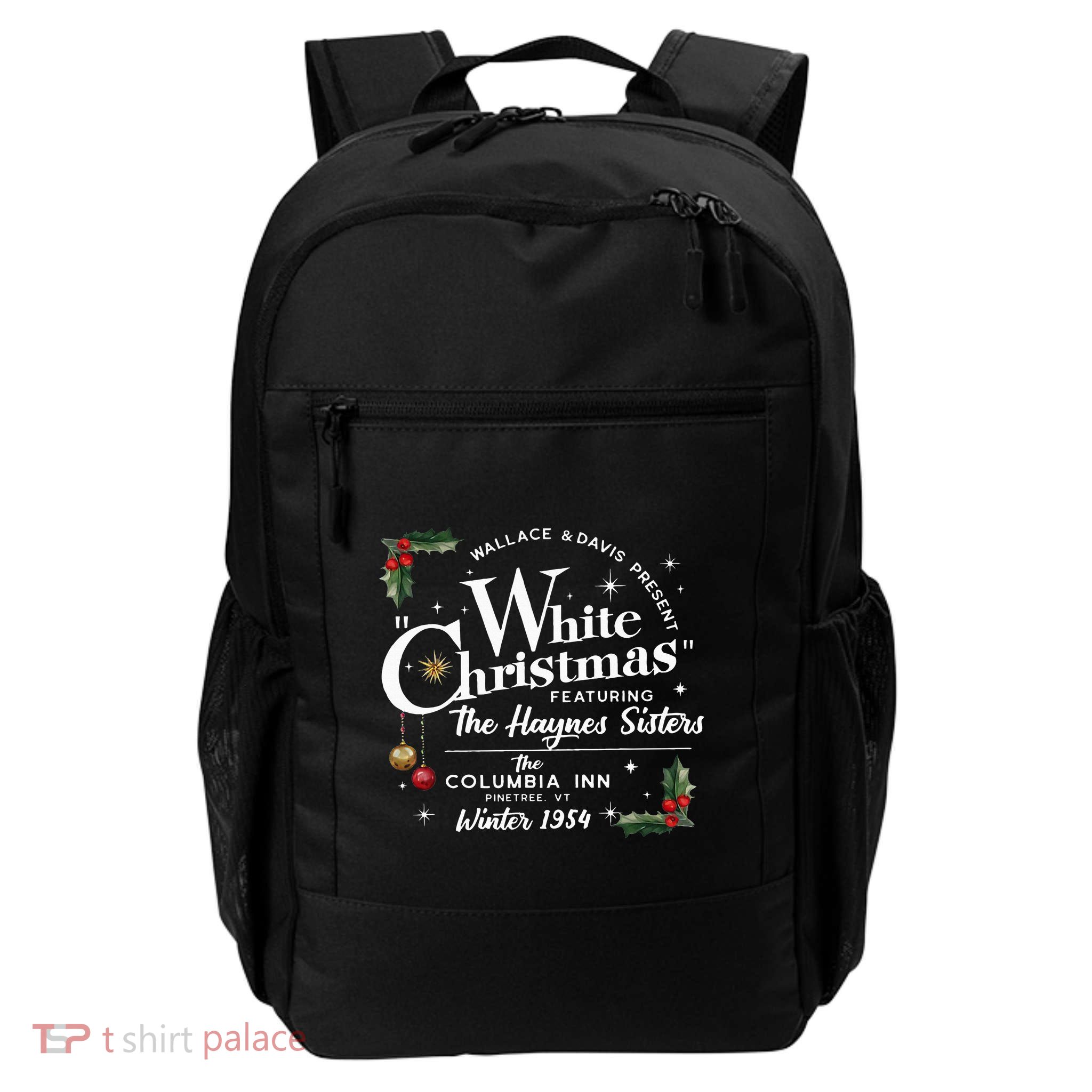 White Christmas Wallace And Davis Haynes Sister Backpack
