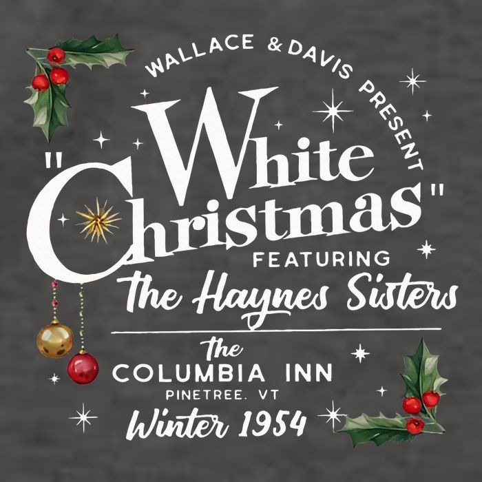 White Christmas Wallace And Davis Haynes Sister Vector Backpack