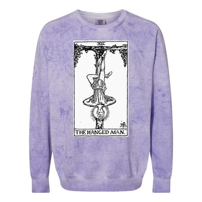 Witch Craft Wiccan Card Witchy Gothic Scary Halloween Gifts Colorblast Crewneck Sweatshirt