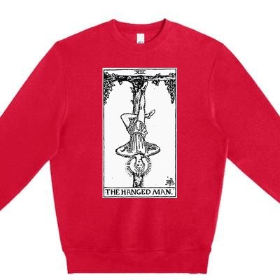 Witch Craft Wiccan Card Witchy Gothic Scary Halloween Gifts Premium Crewneck Sweatshirt