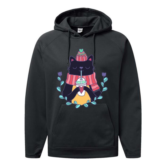 Winter Cat Performance Fleece Hoodie