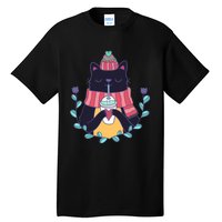 Winter Cat Tall T-Shirt