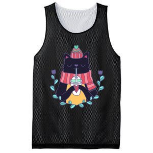 Winter Cat Mesh Reversible Basketball Jersey Tank