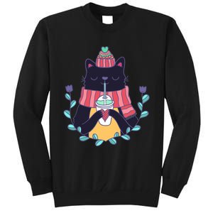 Winter Cat Tall Sweatshirt