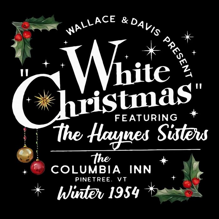 White Christmas Wallace And Davis Haynes Sister Funny Xmas 16 in Basic Backpack