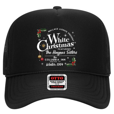 White Christmas Wallace And Davis Haynes Sister Funny Xmas Trucker Hat