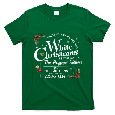 White Christmas Wallace And Davis Haynes Sister Funny Xmas T-Shirt