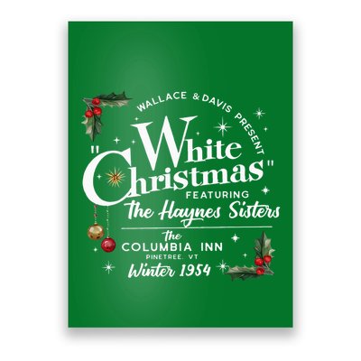 White Christmas Wallace And Davis Haynes Sister Funny Xmas Poster