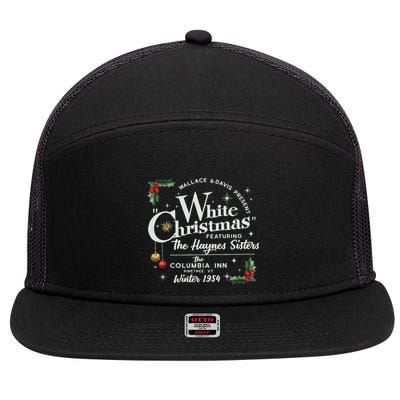 white christmas wallace and davis haynes sister 7 Panel Mesh Trucker Snapback Hat