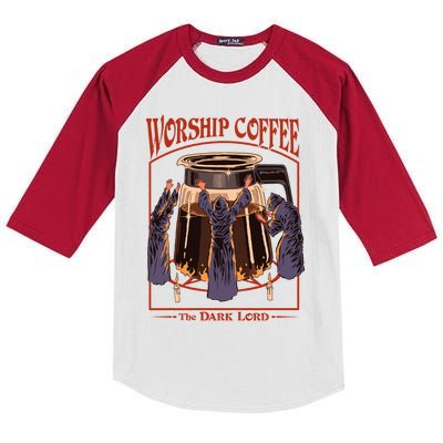 Worship Coffee Kids Colorblock Raglan Jersey