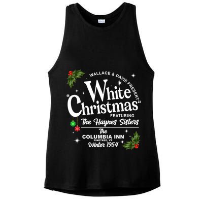 White Christmas Wallace And Davis Haynes Sister Ladies PosiCharge Tri-Blend Wicking Tank