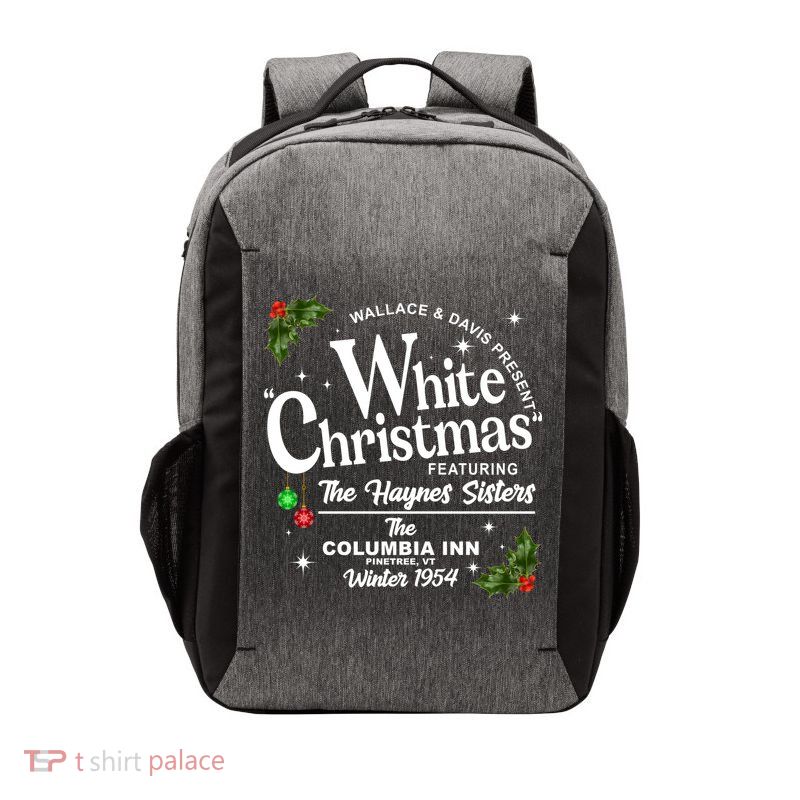 White Christmas Wallace And Davis Haynes Sister Vector Backpack