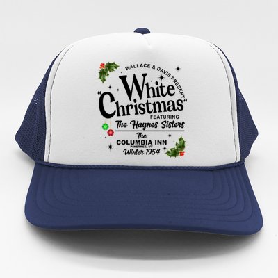 White Christmas Wallace And Davis Haynes Sister Trucker Hat