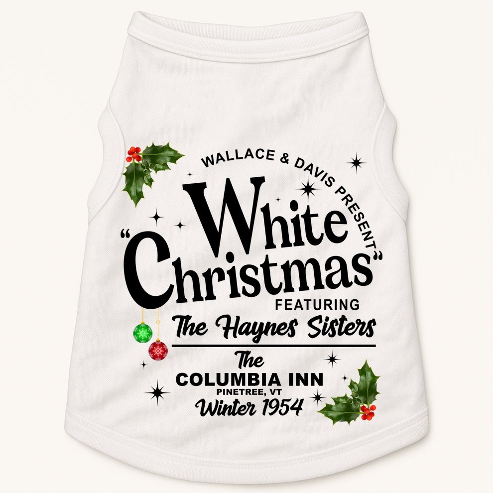 White Christmas Wallace And Davis Haynes Sister Doggie Tank