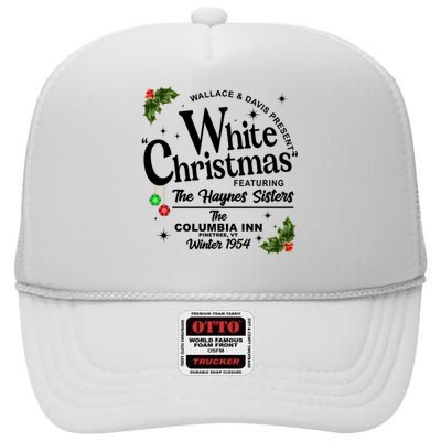 White Christmas Wallace And Davis Haynes Sister High Crown Mesh Back Trucker Hat