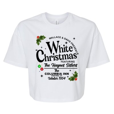 White Christmas Wallace And Davis Haynes Sister Bella+Canvas Jersey Crop Tee