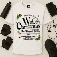 White Christmas Wallace And Davis Haynes Sister Cooling Performance Crew T-Shirt