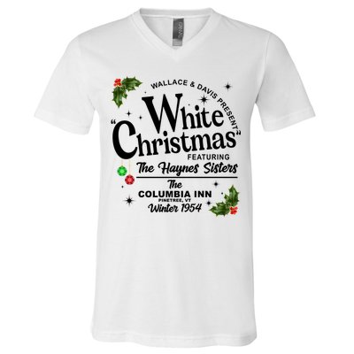 White Christmas Wallace And Davis Haynes Sister V-Neck T-Shirt