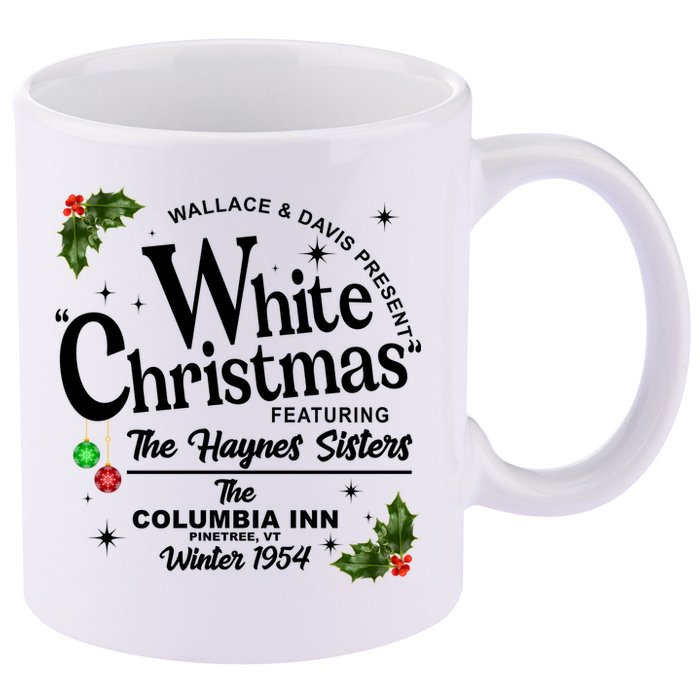 White Christmas Wallace And Davis Haynes Sister 11oz C Handle Ceramic Mug