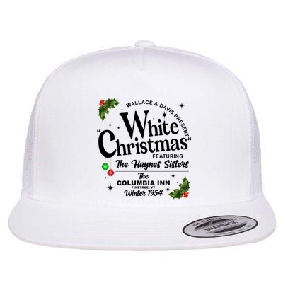 White Christmas Wallace And Davis Haynes Sister Flat Bill Trucker Hat