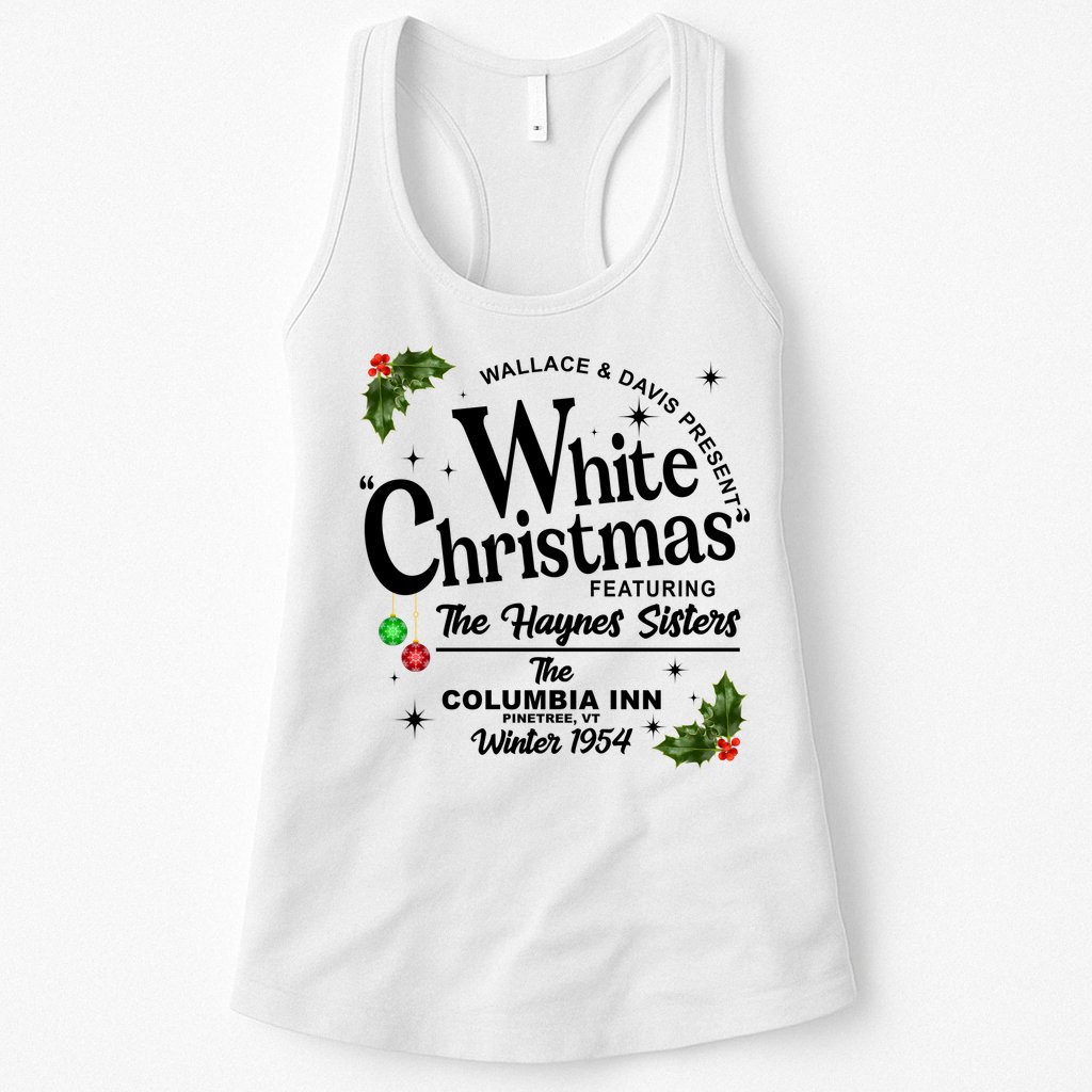 White Christmas Wallace And Davis Haynes Sister Womens Tank Top
