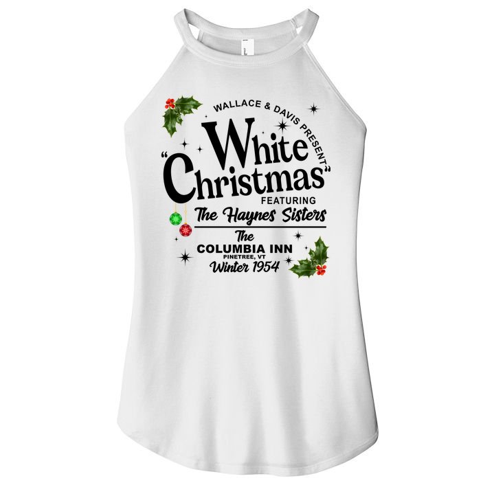 White Christmas Wallace And Davis Haynes Sister Women's Perfect Tri Rocker Tank
