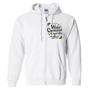 White Christmas Wallace And Davis Haynes Sister Full Zip Hoodie