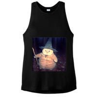 Wizard Cat Weird Funny Halloween Cat Meme Ladies PosiCharge Tri-Blend Wicking Tank