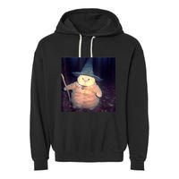 Wizard Cat Weird Funny Halloween Cat Meme Garment-Dyed Fleece Hoodie