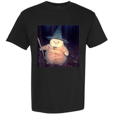 Wizard Cat Weird Funny Halloween Cat Meme Comfort Colors T-Shirt