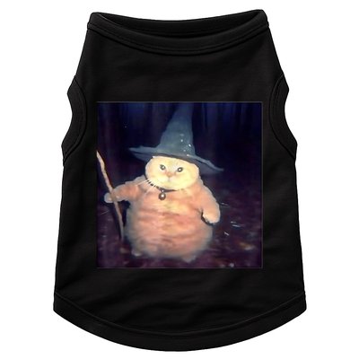 Wizard Cat Weird Funny Halloween Cat Meme Doggie Tank
