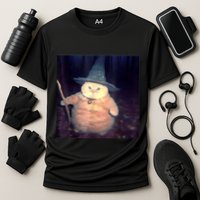 Wizard Cat Weird Funny Halloween Cat Meme Performance Shirt