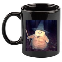 Wizard Cat Weird Funny Halloween Cat Meme 11oz C Handle Ceramic Mug