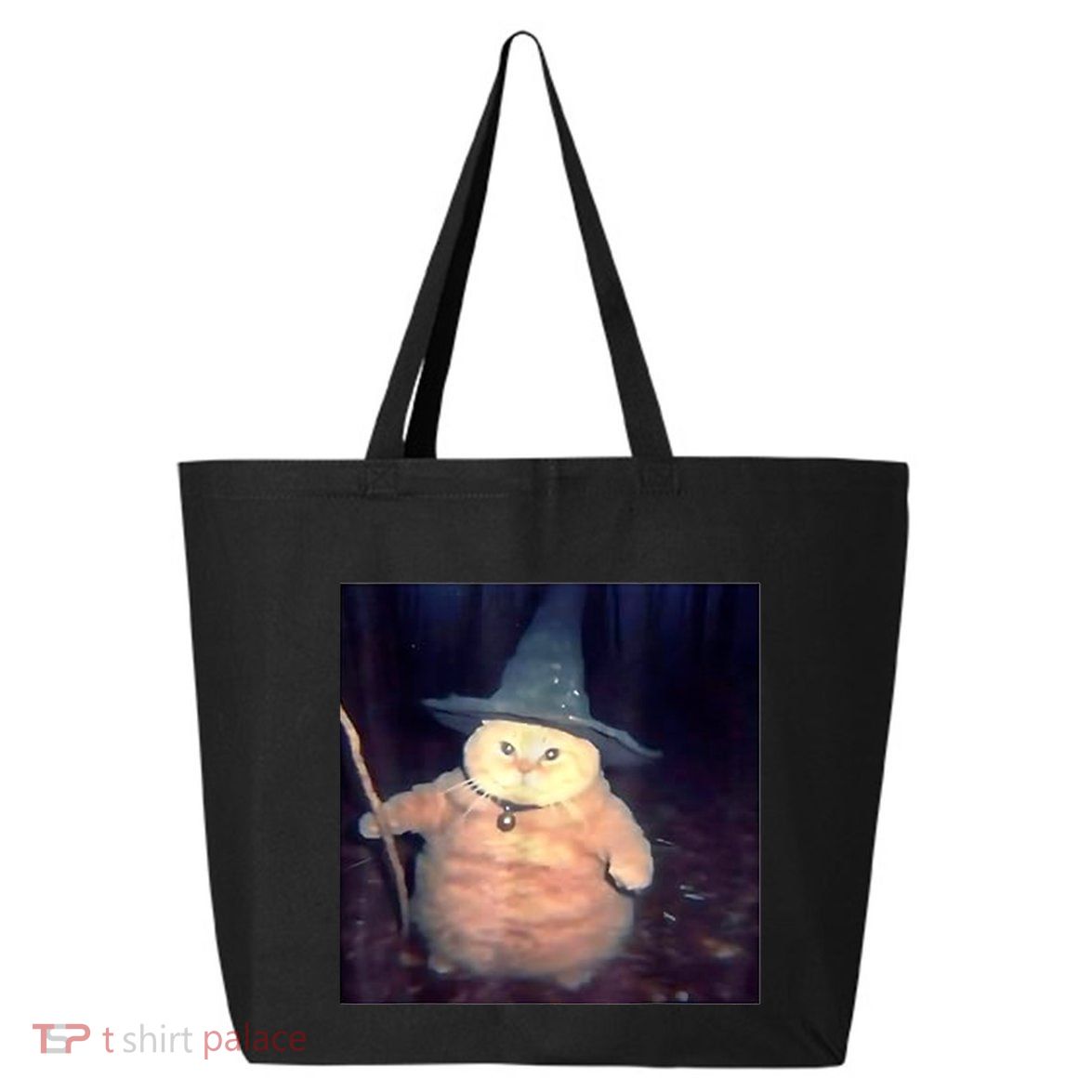 Wizard Cat Weird Funny Halloween Cat Meme 25L Jumbo Tote