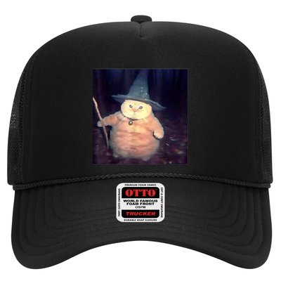 Wizard Cat Weird Funny Halloween Cat Meme Trucker Hat