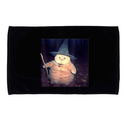 Wizard Cat Weird Funny Halloween Cat Meme Microfiber Hand Towel