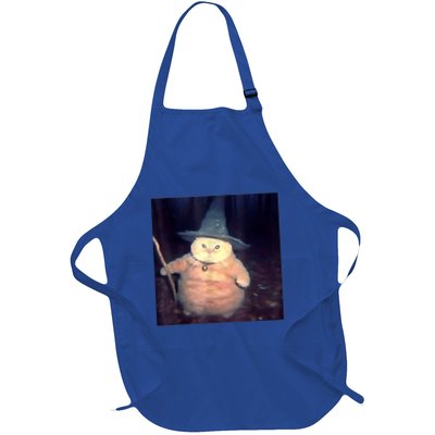 Wizard Cat Weird Funny Halloween Cat Meme Apron