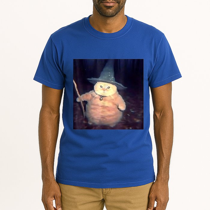 Wizard Cat Weird Funny Halloween Cat Meme Tall T-Shirt