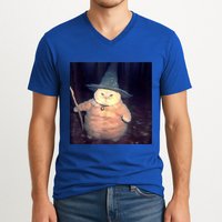 Wizard Cat Weird Funny Halloween Cat Meme V-Neck T-Shirt