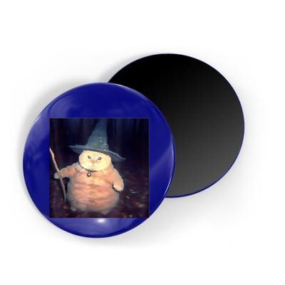Wizard Cat Weird Funny Halloween Cat Meme Magnet