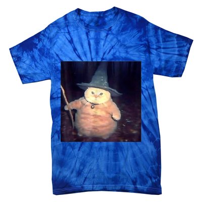 Wizard Cat Weird Funny Halloween Cat Meme Tie-Dye T-Shirt