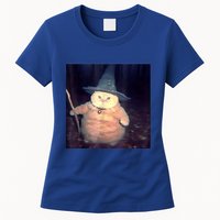 Wizard Cat Weird Funny Halloween Cat Meme Womens T-Shirt