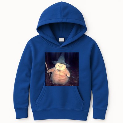Wizard Cat Weird Funny Halloween Cat Meme Kids Hoodie