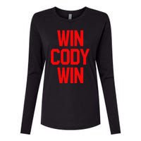 Win Cody Win Womens Cotton Relaxed Long Sleeve T-Shirt