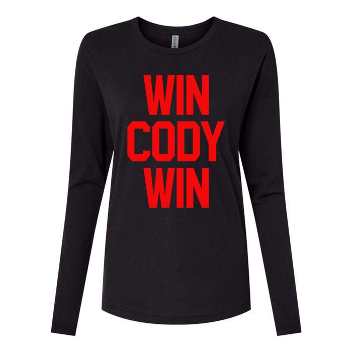 Win Cody Win Womens Cotton Relaxed Long Sleeve T-Shirt