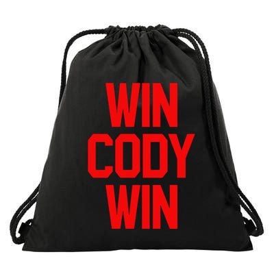 Win Cody Win Drawstring Bag