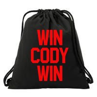 Win Cody Win Drawstring Bag