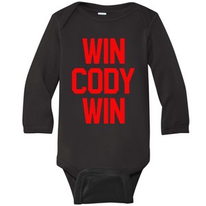 Win Cody Win Baby Long Sleeve Bodysuit