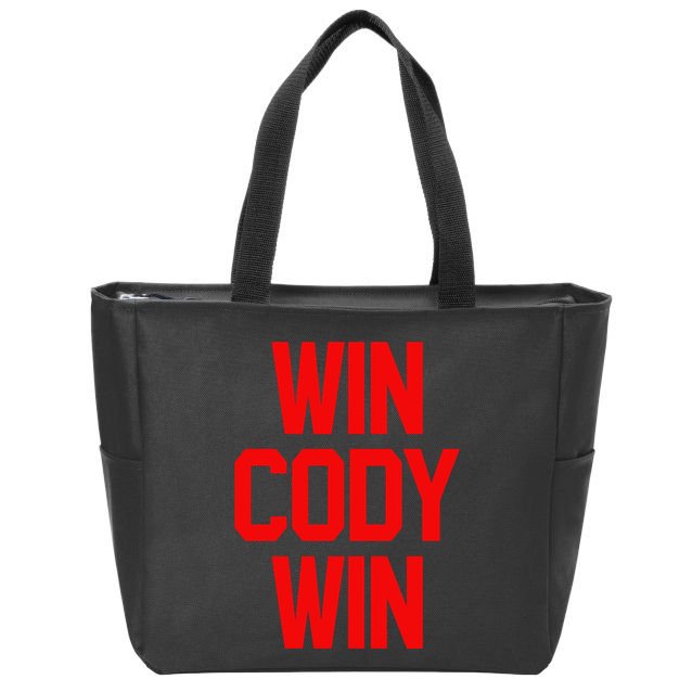 Win Cody Win Zip Tote Bag