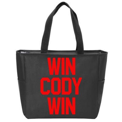 Win Cody Win Zip Tote Bag